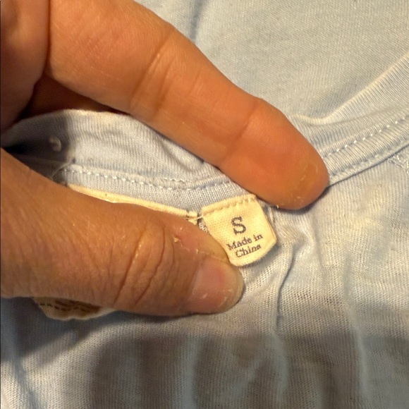 Light Blue Women's Top Size S - Picture 2 of 3